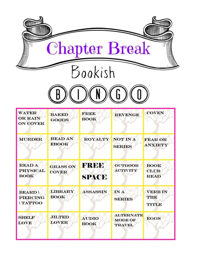 Chapter Break Bingo - April 2021 Completed Cards - Chapter Break