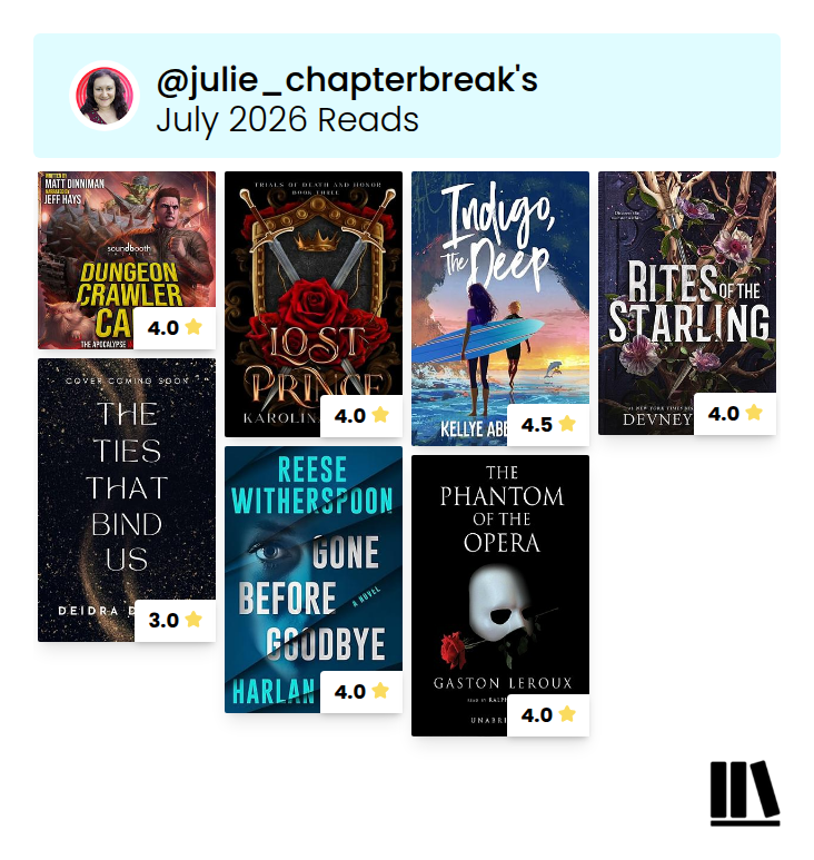 July books read Julie